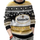 Hooktab Krombacher German Beer Ugly Christmas Sweater