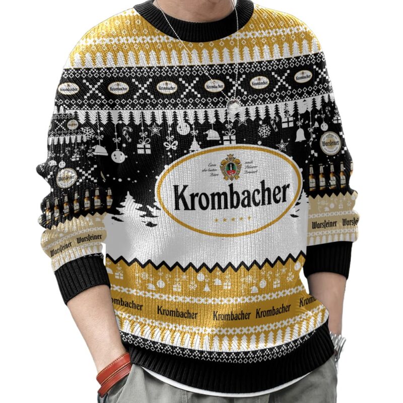 Hooktab Krombacher German Beer Ugly Christmas Sweater Hooktab Krombacher German Beer Ugly Christmas Sweater
