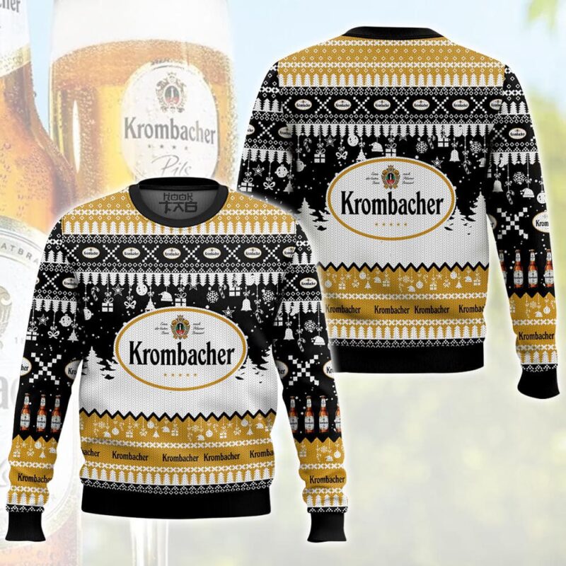 Hooktab Krombacher German Beer Ugly Christmas Sweater Hooktab Krombacher German Beer Ugly Christmas Sweater