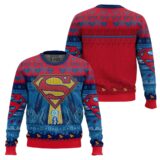 Hooktab Kryptonian Kringle Ugly Christmas Sweater