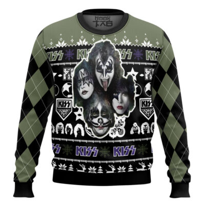 Hooktab Kss Band Ugly Christmas Sweater