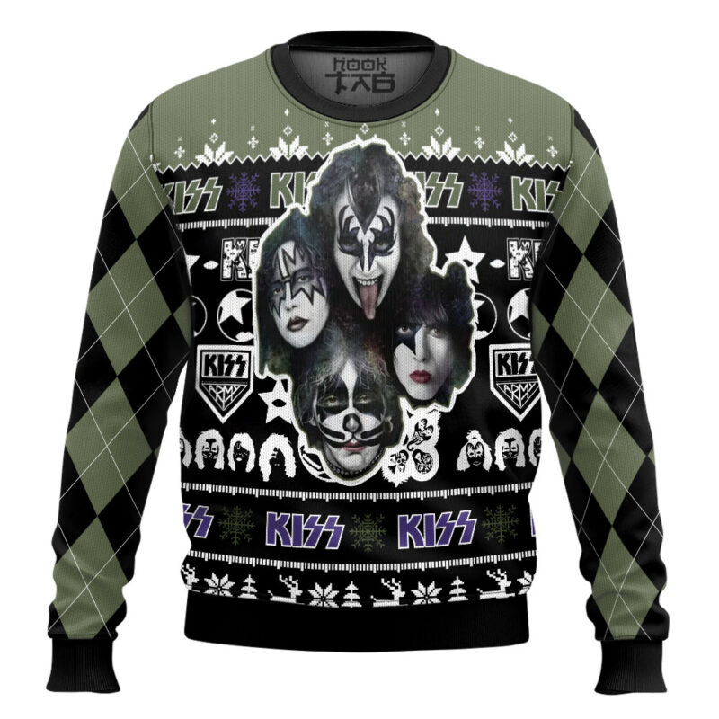 Hooktab Kss Band Ugly Christmas Sweater