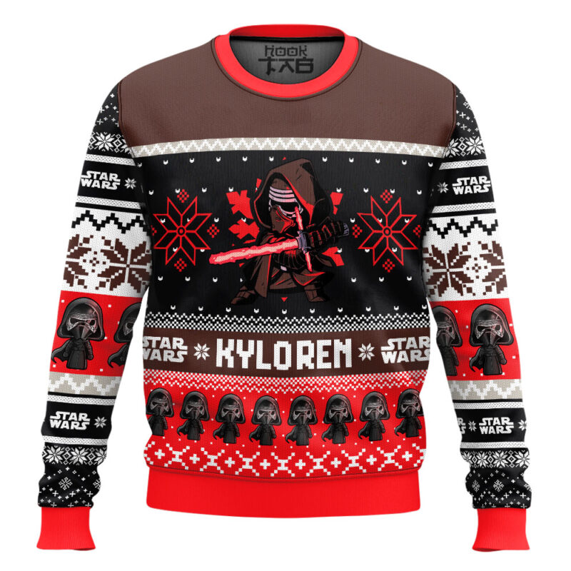 Hooktab Kylo Ren Star Wars Ugly Christmas Sweater