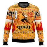 Hooktab Kyojuro Rengoku Ugly Christmas Sweater