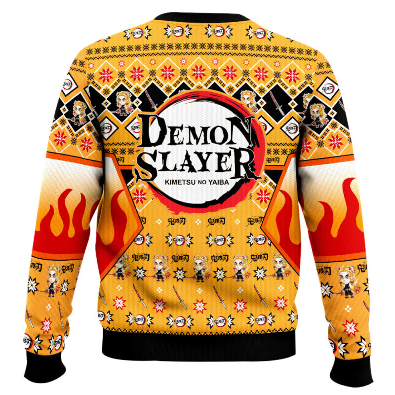 Hooktab Kyojuro Rengoku Ugly Christmas Sweater Hooktab Kyojuro Rengoku Ugly Christmas Sweater