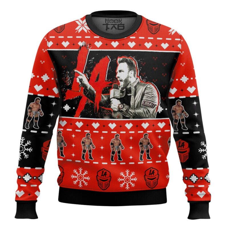Hooktab La Knight WWE Ugly Christmas Sweater