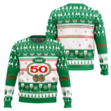 Hooktab Labatt 50 Canadian Beer Ugly Christmas Sweater