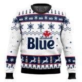 Hooktab Labatt Blue Beer - Custom Name Ugly Christmas Sweater