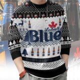 Hooktab Labatt Blue Canadian Beer Ugly Christmas Sweater