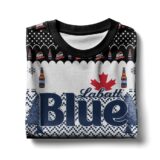 Hooktab Labatt Blue Canadian Beer Ugly Christmas Sweater