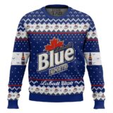 Hooktab Labatt Blue Imported Beer Ugly Christmas Sweater
