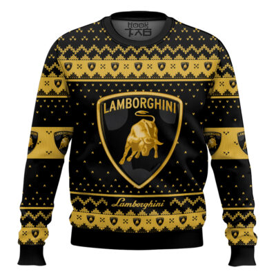 Hooktab Lamborghini Ugly Christmas Sweater