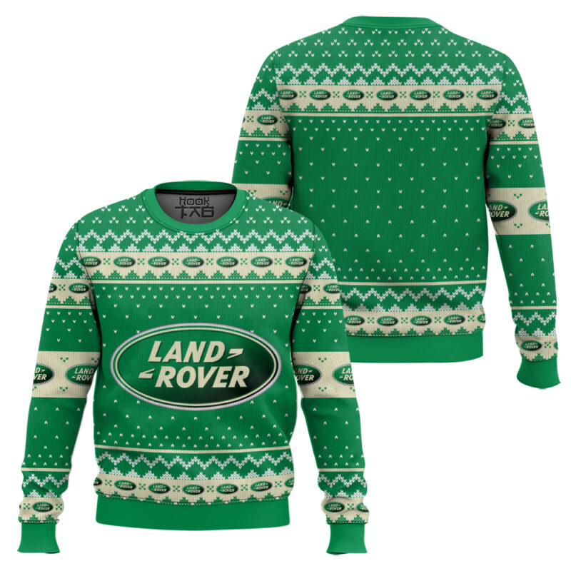 Hooktab Land Rover Ugly Christmas Sweater Hooktab Land Rover Ugly Christmas Sweater