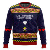 Hooktab Last Christmas I Gave You My Heart Zelda Ugly Christmas Sweater