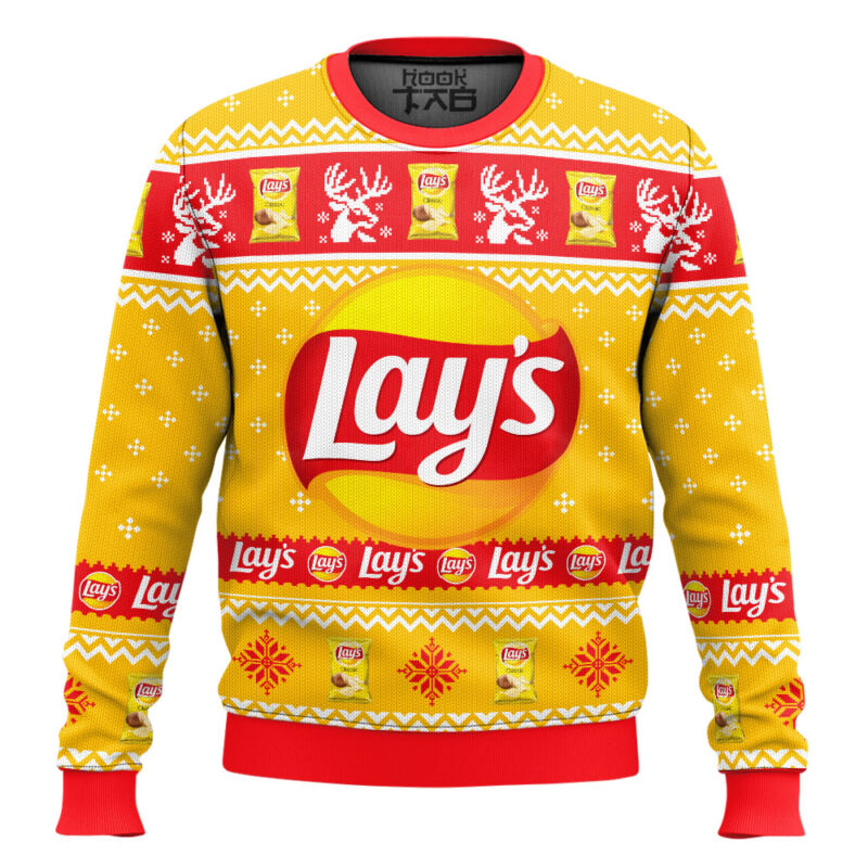 Hooktab Lay's Ugly Christmas Sweater