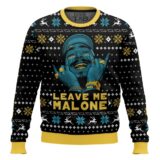 Hooktab Leave Me Malone Post Malone Ugly Christmas Sweater