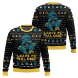 Hooktab Leave Me Malone Post Malone Ugly Christmas Sweater