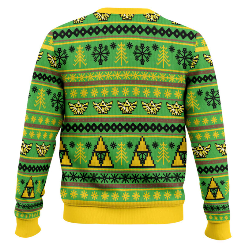 Hooktab Legend Of Zelda Elf Link Ugly Christmas Sweater Hooktab Legend Of Zelda Elf Link Ugly Christmas Sweater