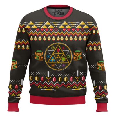 Hooktab Legend Of Zelda Rupee Ugly Christmas Sweater