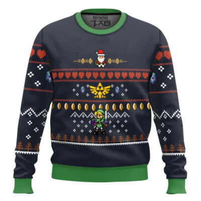 Hooktab Legend Of Zelda Santa Link Ugly Christmas Sweater