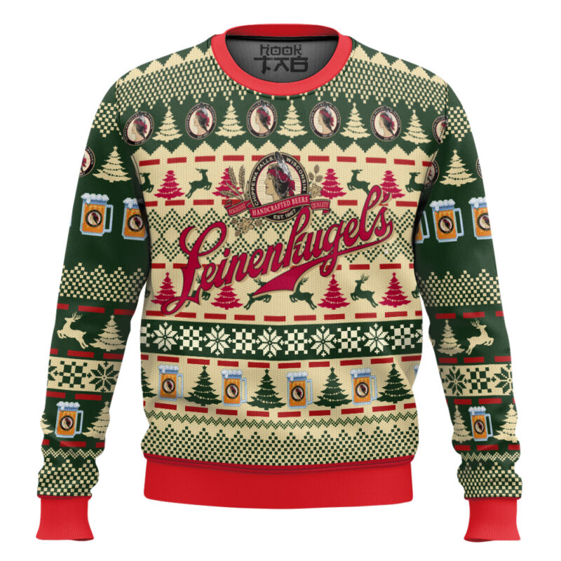 Hooktab Leinenkugel's Beer Ugly Christmas Sweater