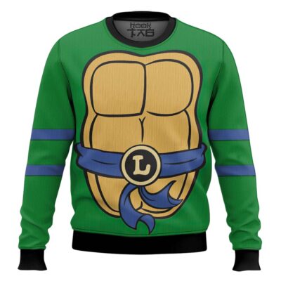 Hooktab Leo Outfit Teenage Mutant Ninja Turtles Ugly Christmas Sweater