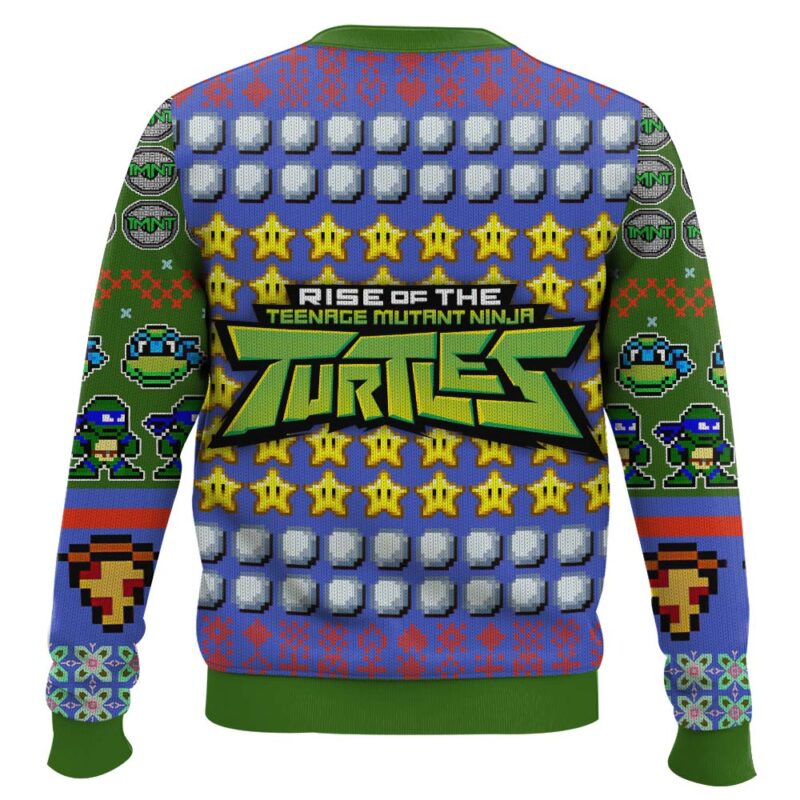 Hooktab Leonardo Rise Of The Teenage Mutant Ninja Turtles Ugly Christmas Sweater Hooktab Leonardo Rise Of The Teenage Mutant Ninja Turtles Ugly Christmas Sweater