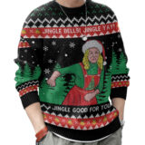 Hooktab Leslie Knope Jingle Bells Jingle Yay Parks And Recreation Ugly Christmas Sweater