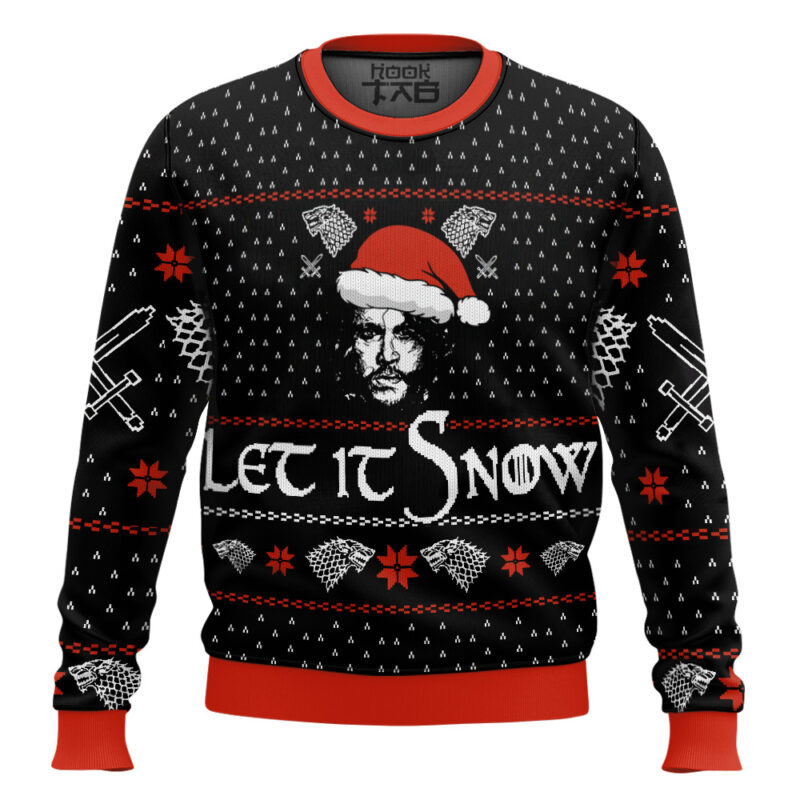Hooktab Let It Snow Game Of Thrones Ugly Christmas Sweater