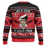Hooktab Let It Snow Scarface Ugly Christmas Sweater