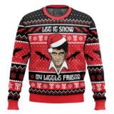 Hooktab Let It Snow Scarface Ugly Christmas Sweater