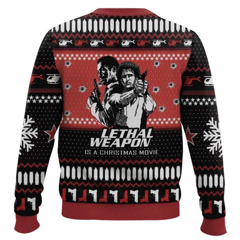 Hooktab Lethal Weapon Is A Christmas Movie Ugly Christmas Sweater Hooktab Lethal Weapon Is A Christmas Movie Ugly Christmas Sweater