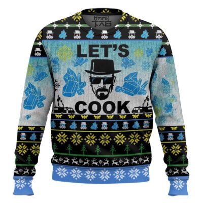 Hooktab Let's Cook Breaking Bad Ugly Christmas Sweater