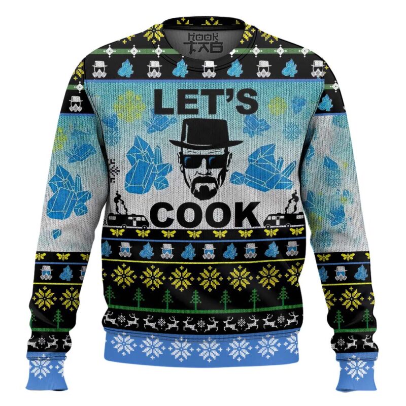 Hooktab Let's Cook Breaking Bad Ugly Christmas Sweater
