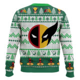 Hooktab Let's Fxcking Go Deadpool & Wolverine - Green Ugly Christmas Sweater