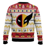 Hooktab Let's Fxcking Go Deadpool & Wolverine - Red Ugly Christmas Sweater