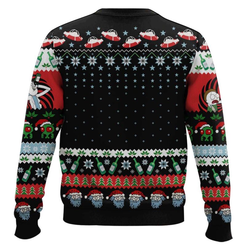 Hooktab Let's Get Schwifty Rick And Morty Ugly Christmas Sweater Hooktab Let's Get Schwifty Rick And Morty Ugly Christmas Sweater