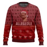 Hooktab Letterkenny Allegedly Meme Ugly Christmas Sweater