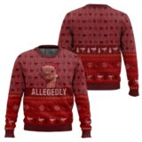 Hooktab Letterkenny Allegedly Meme Ugly Christmas Sweater