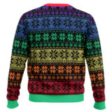 Hooktab LGBT Pride Flag Ugly Christmas Sweater