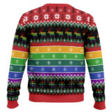 Hooktab LGBT Unicorn Pew Pew Madafakas Ugly Christmas Sweater