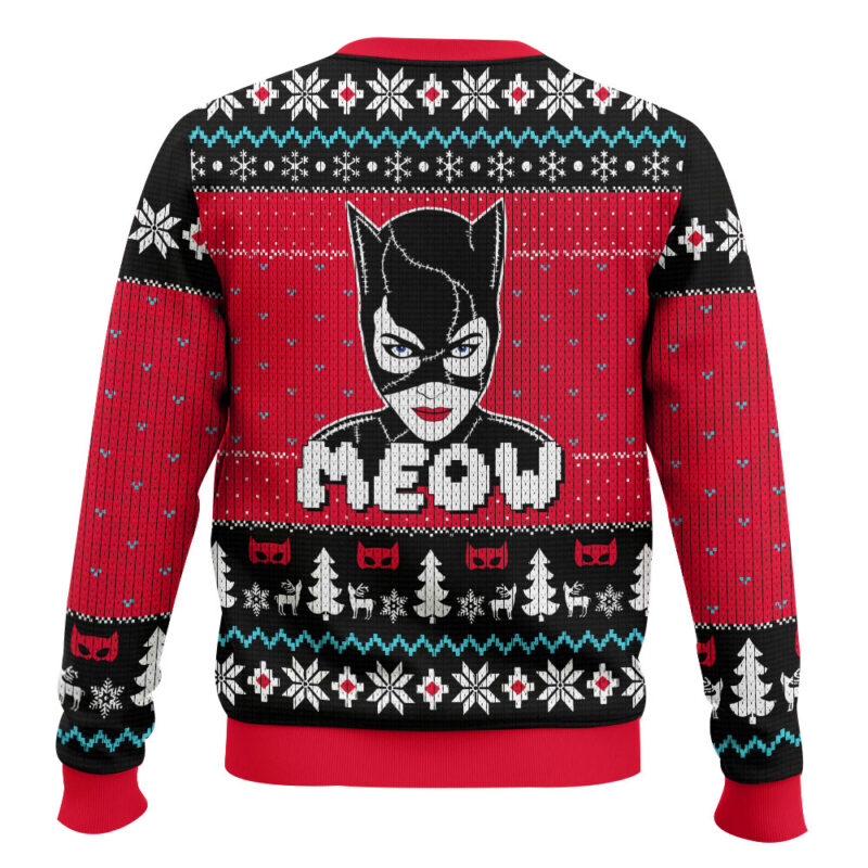 Hooktab Life Is A B!tch Now So Am I Catwoman Ugly Christmas Sweater Hooktab Life Is A B!tch Now So Am I Catwoman Ugly Christmas Sweater