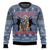 Hooktab Life Is Better Listening To Bruce Springsteen Ugly Christmas Sweater