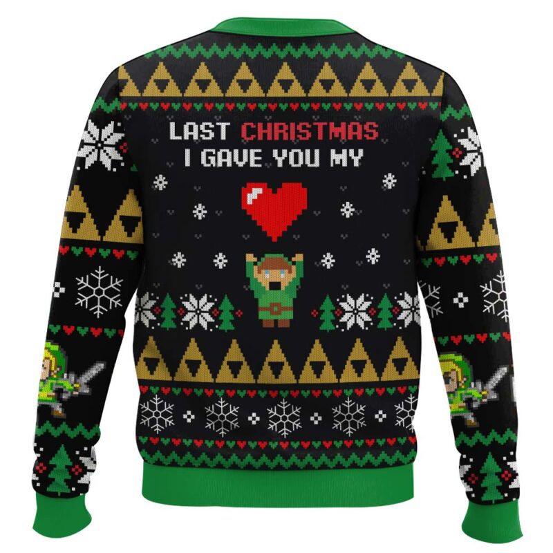 Hooktab Link Give You My Heart Legend Of Zelda Ugly Christmas Sweater Hooktab Link Give You My Heart Legend Of Zelda Ugly Christmas Sweater