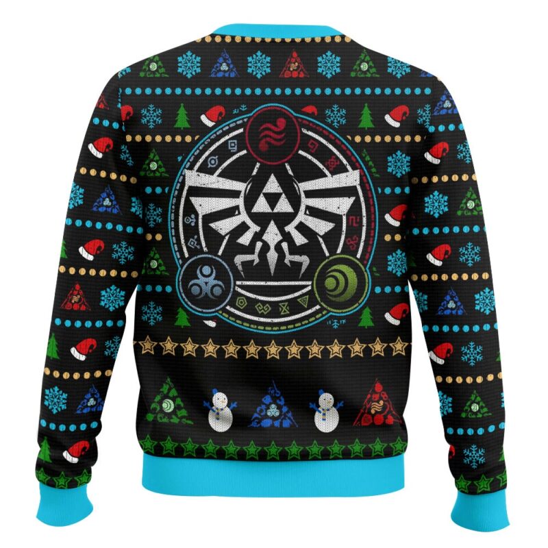 Hooktab Link Hylian Crest The Legend Of Zelda Ugly Christmas Sweater Hooktab Link Hylian Crest The Legend Of Zelda Ugly Christmas Sweater