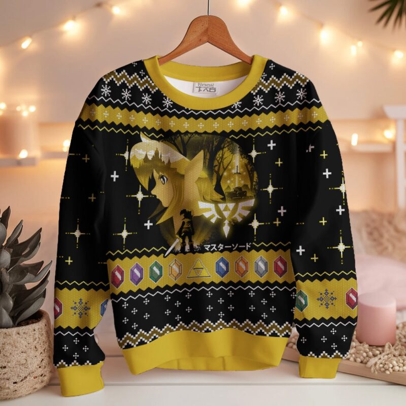Hooktab Link The Legend Of Zelda Ugly Christmas Sweater Hooktab Link The Legend Of Zelda Ugly Christmas Sweater