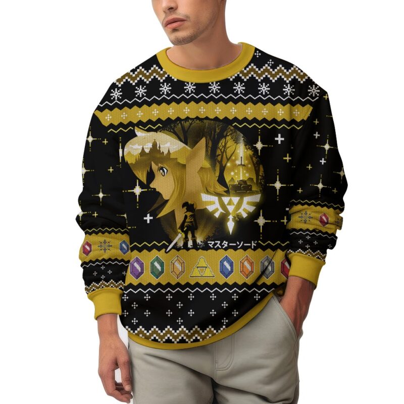 Hooktab Link The Legend Of Zelda Ugly Christmas Sweater Hooktab Link The Legend Of Zelda Ugly Christmas Sweater