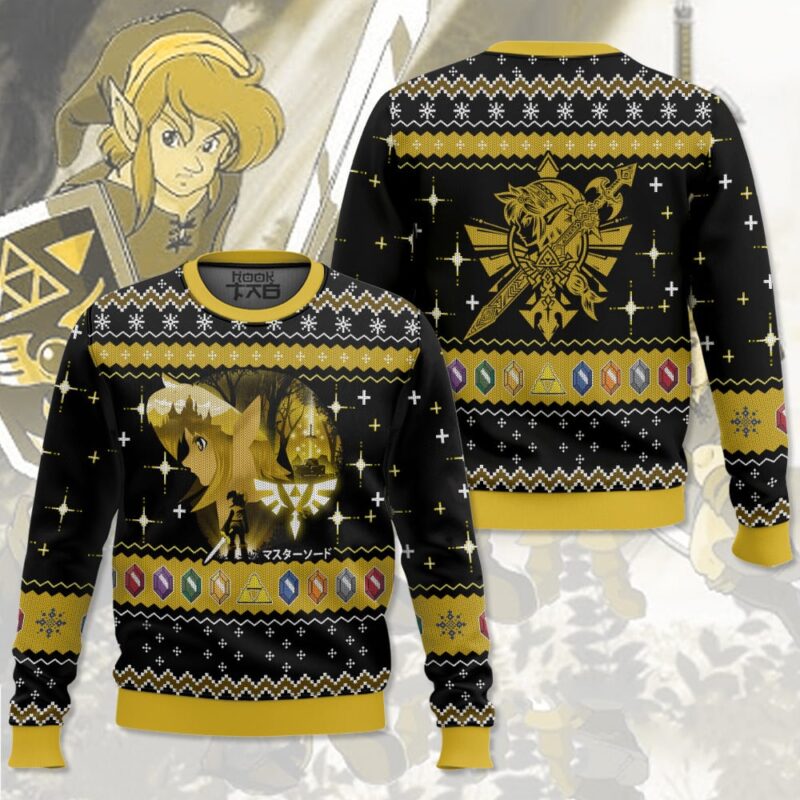 Hooktab Link The Legend Of Zelda Ugly Christmas Sweater Hooktab Link The Legend Of Zelda Ugly Christmas Sweater