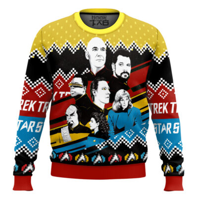 Hooktab Live Long And Prosper Star Trek Ugly Christmas Sweater