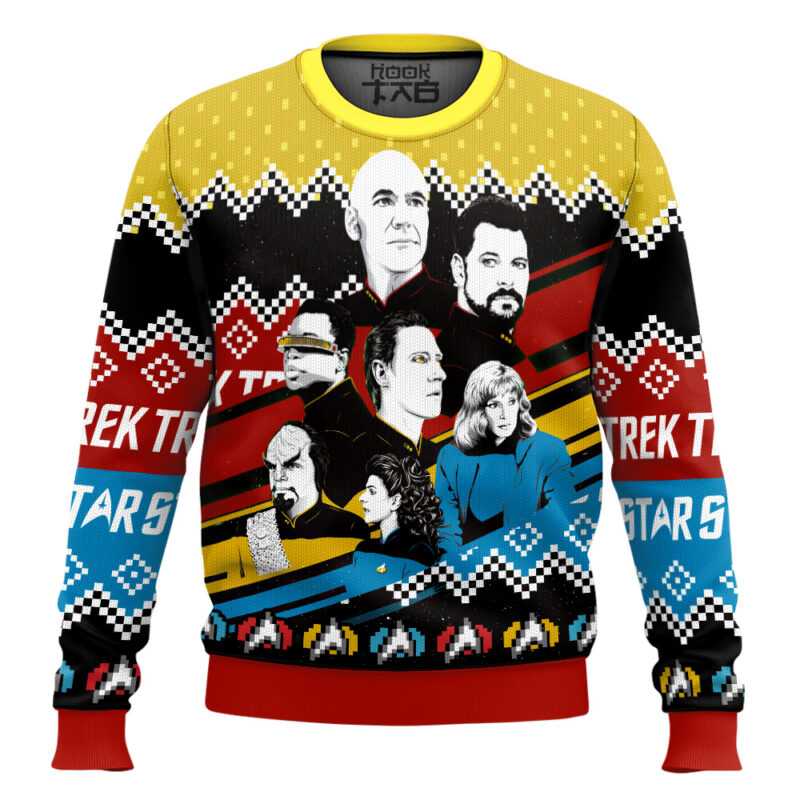 Hooktab Live Long And Prosper Star Trek Ugly Christmas Sweater